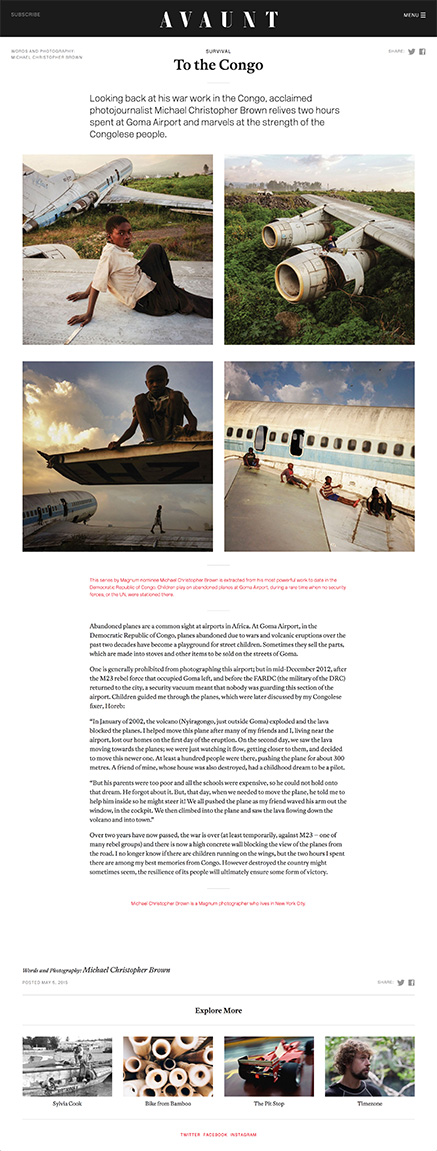 Article: To the Congo